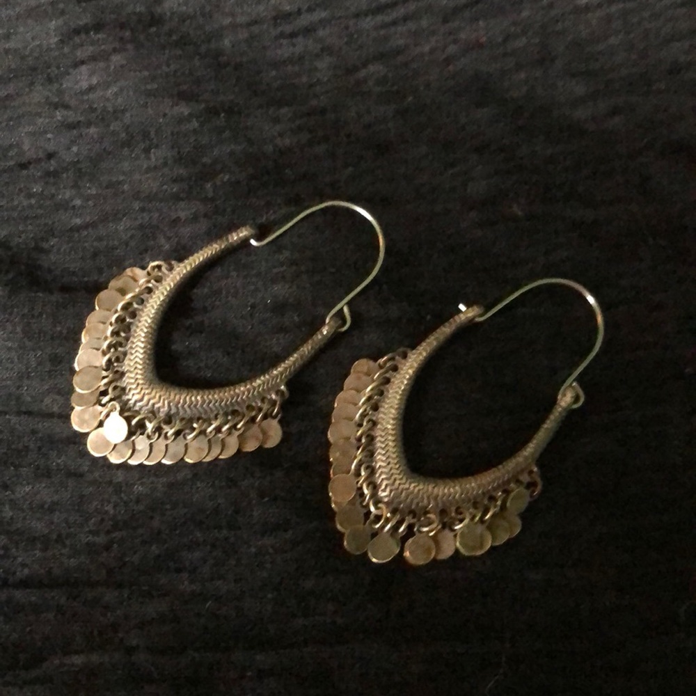 EUC Lucky Brand boho chandelier earrings